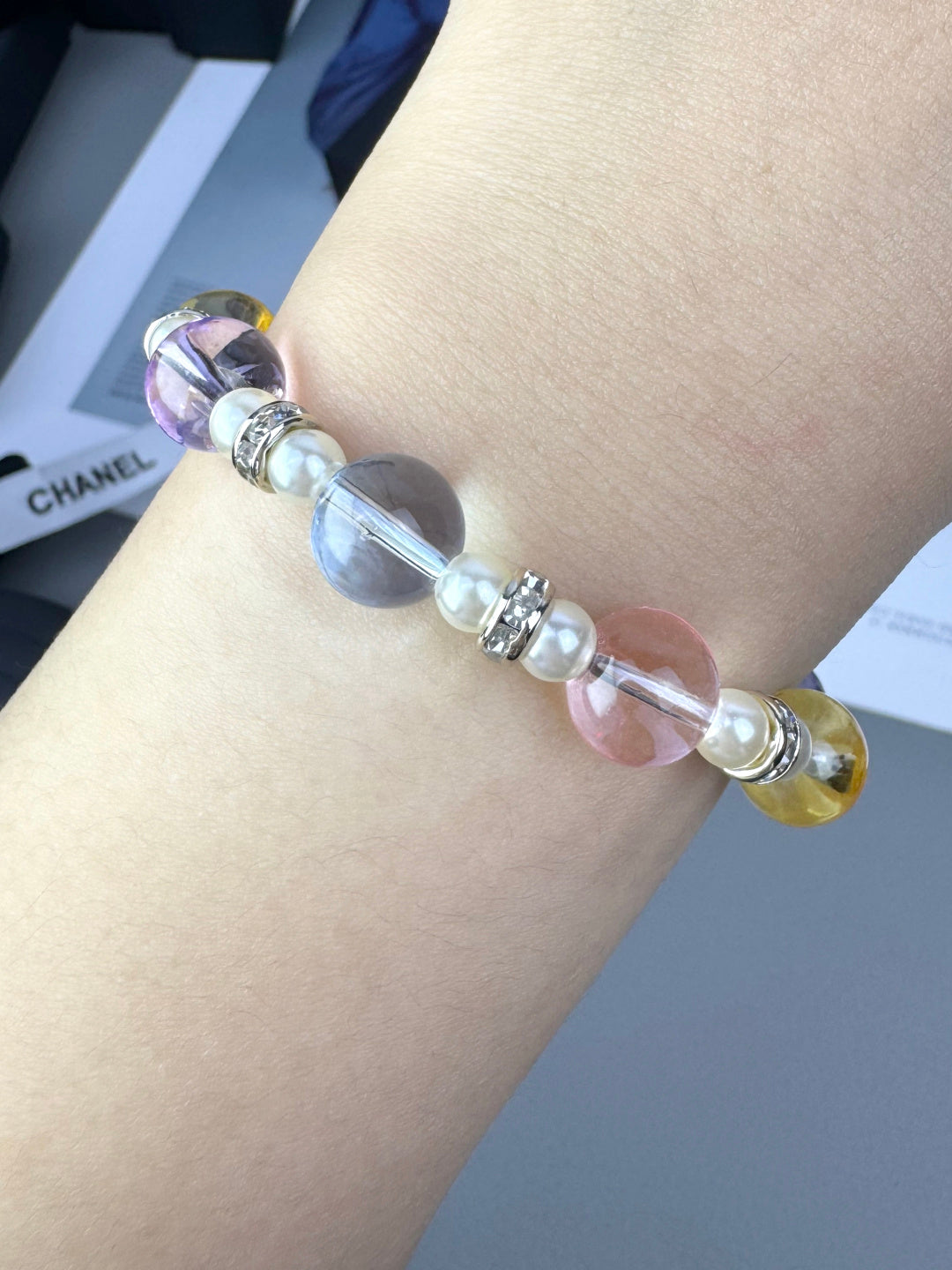 [Ornora Jewelry]Colorful Transparent Resin Bracelet