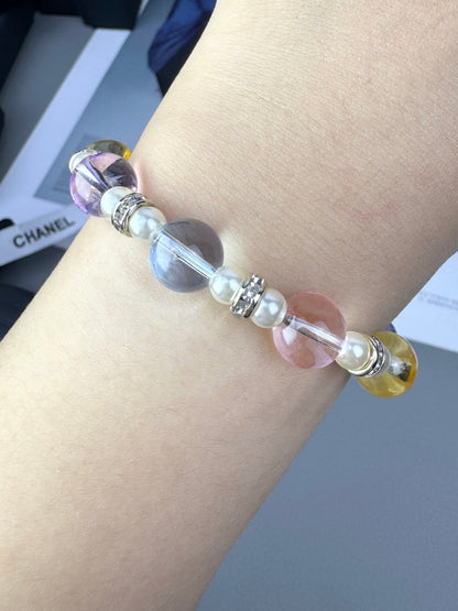[Ornora Jewelry]Colorful Transparent Resin Bracelet
