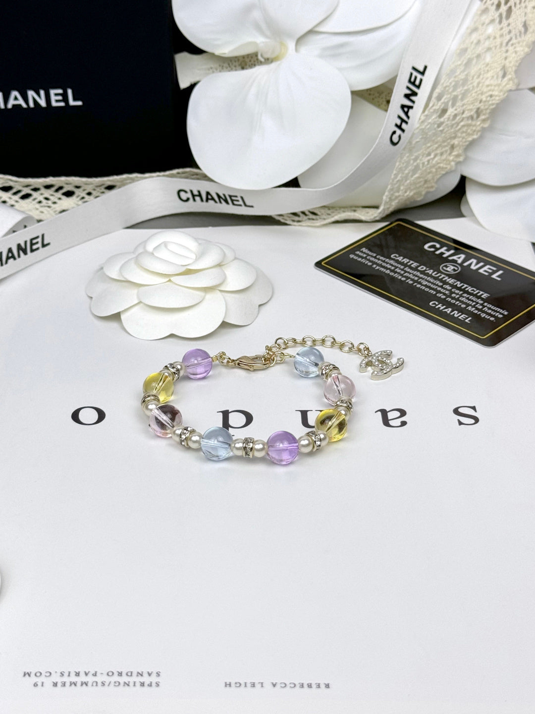 [Ornora Jewelry]Colorful Transparent Resin Bracelet
