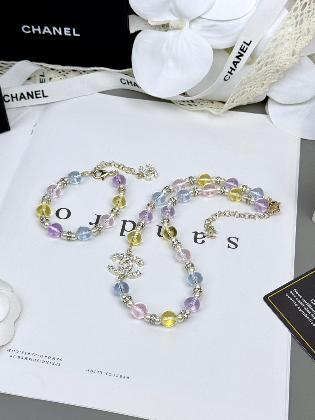 [Ornora Jewelry]Colorful Transparent Resin Bracelet