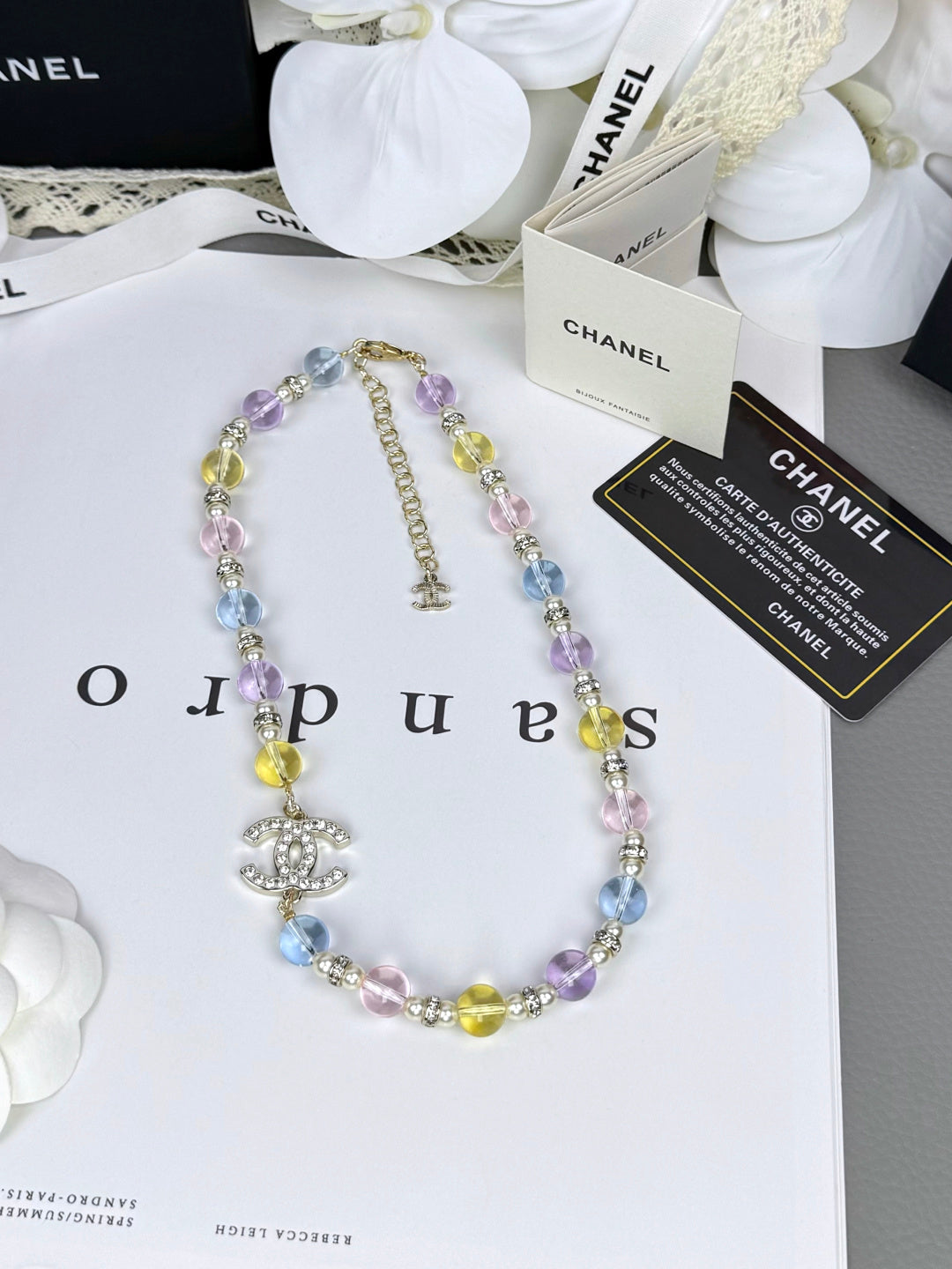 [Ornora Jewelry]26C New Spring Collection Colorful Transparent Resin Necklace