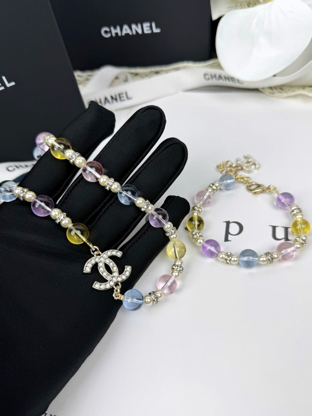 [Ornora Jewelry]26C New Spring Collection Colorful Transparent Resin Necklace