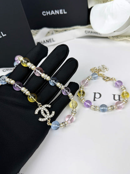 [Ornora Jewelry]26C New Spring Collection Colorful Transparent Resin Necklace