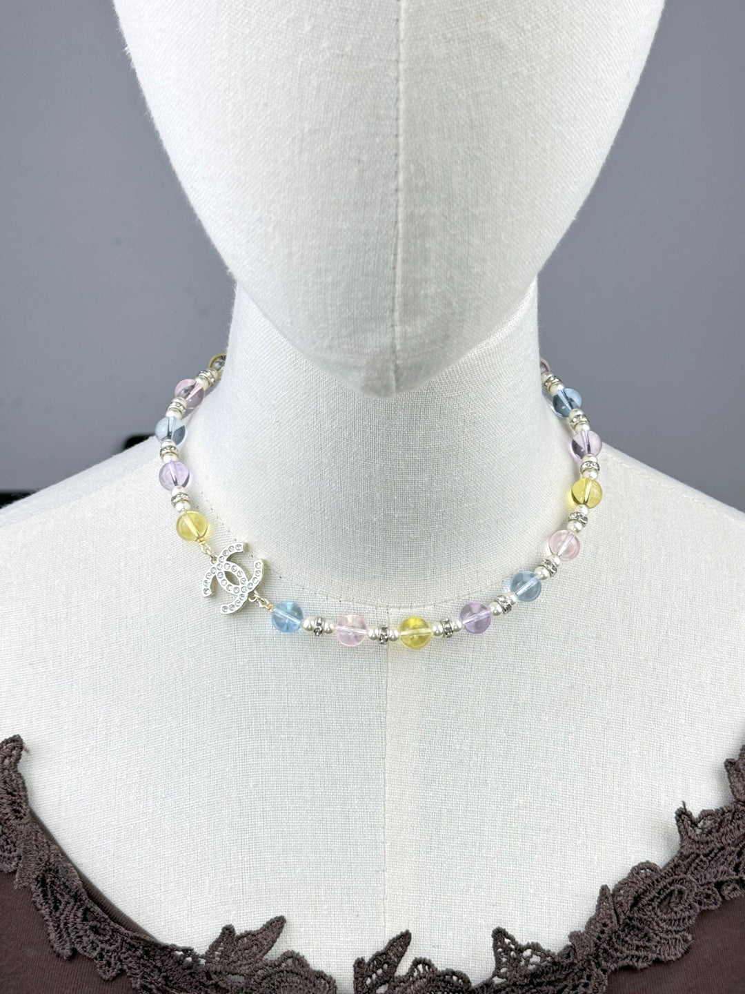 [Ornora Jewelry]26C New Spring Collection Colorful Transparent Resin Necklace