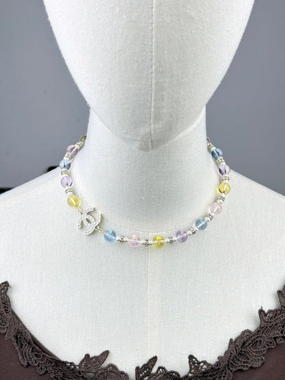 [Ornora Jewelry]26C New Spring Collection Colorful Transparent Resin Necklace