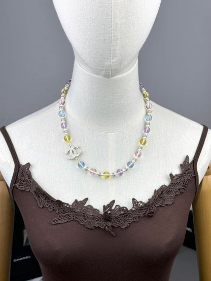 [Ornora Jewelry]26C New Spring Collection Colorful Transparent Resin Necklace