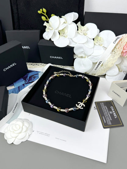 [Ornora Jewelry]26C New Spring Collection Colorful Transparent Resin Necklace