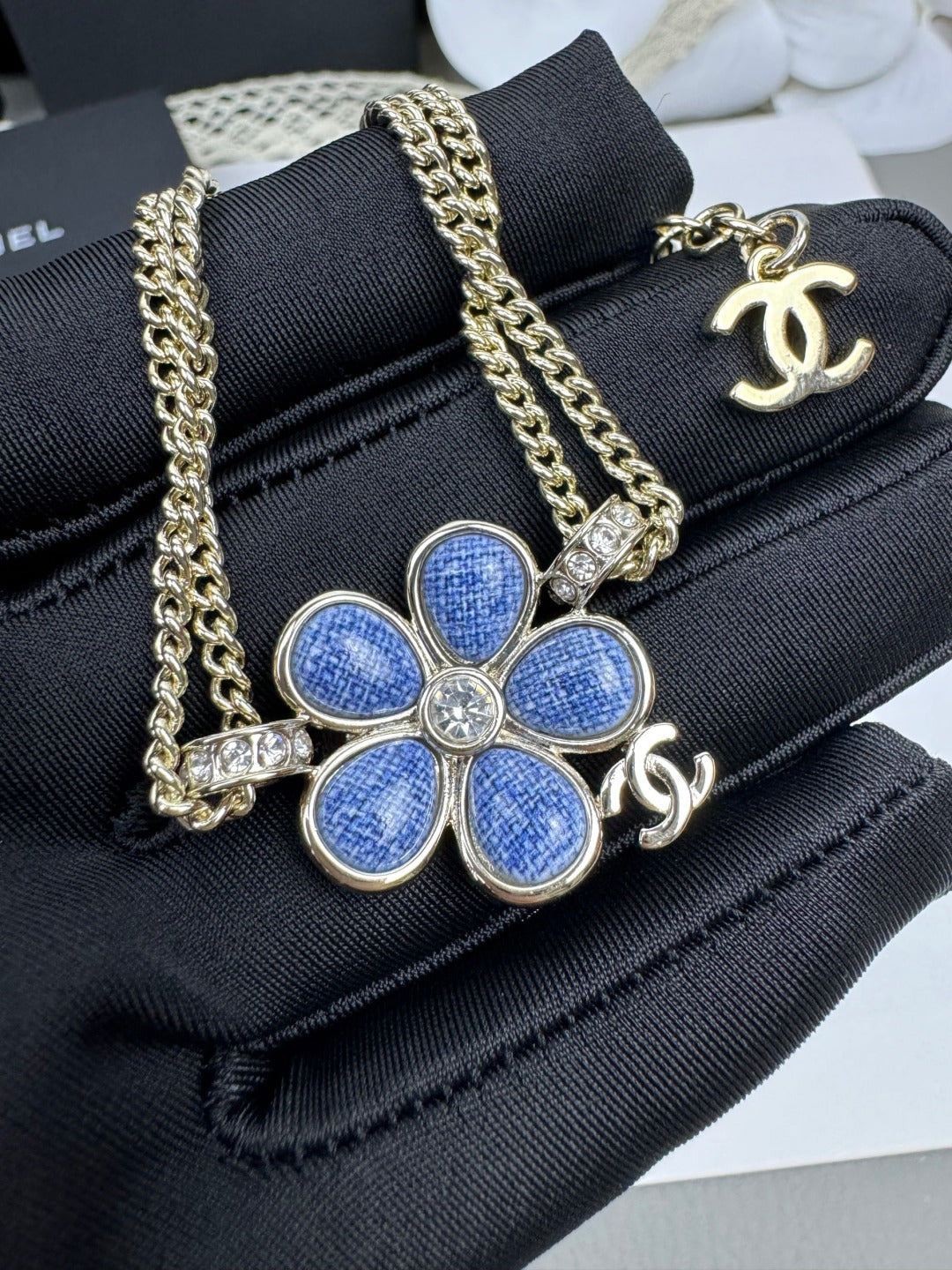 [Ornora Jewelry]VOLTE New Blue Floral Double-Layer Bracelet