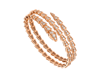 [Ornora Jewelry]SERPENTI BRACELET PINK GOLD DIAMOND DOUBLE ROW