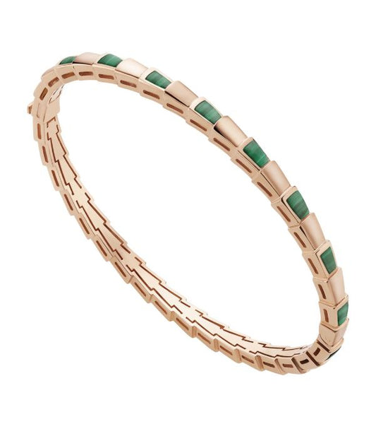 [Ornora Jewelry]SERPENTI BRACELET PINK GOLD MALACHITE