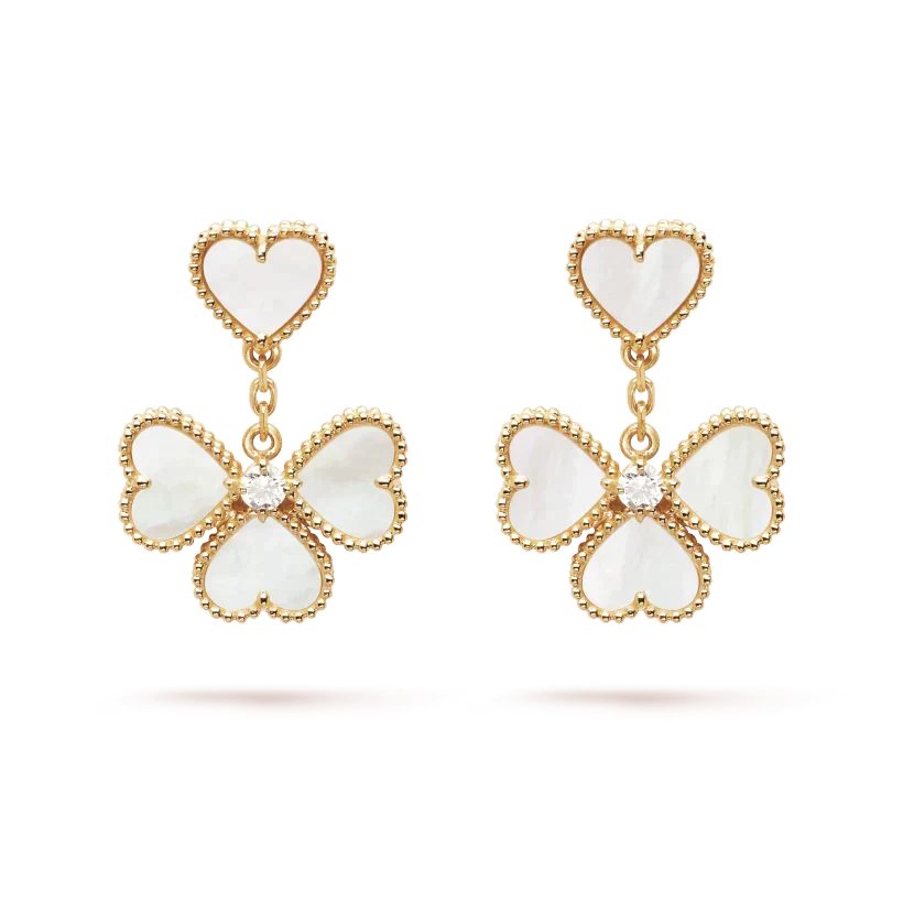 [Ornora Jewelry]CLOVER SWEET WHITE MOP EARRINGS
