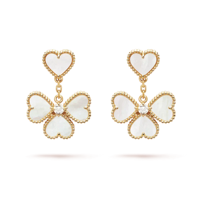 [Ornora Jewelry]CLOVER SWEET WHITE MOP EARRINGS