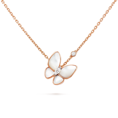 [Ornora Jewelry]BUTTERFLY MOP DIAMOND NECKLACE