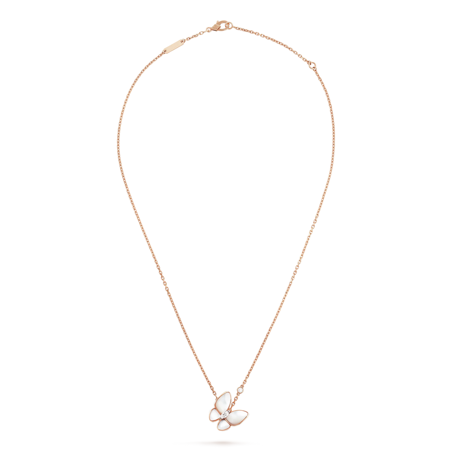 [Ornora Jewelry]BUTTERFLY MOP DIAMOND NECKLACE
