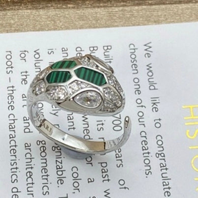 [Ornora Jewelry]BRAND NEW ASSORTED SNAKE HEAD MALACHITE RINGS