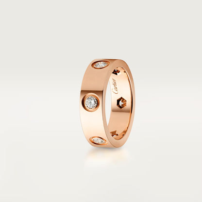 [Ornora Jewelry]LOVE 5.5MM 6 DIAMOND RING