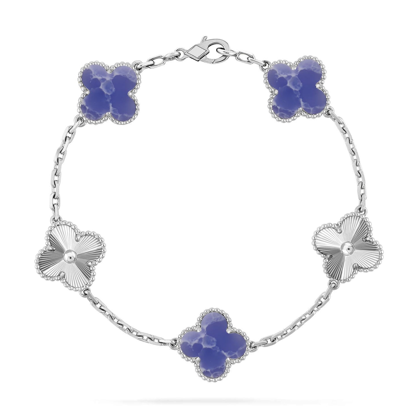 [Ornora Jewelry]CLOVER 5 MOTIF BLUE VEINS BRACELET COLLECTION