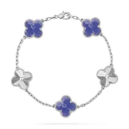 [Ornora Jewelry]CLOVER 5 MOTIF BLUE VEINS BRACELET COLLECTION