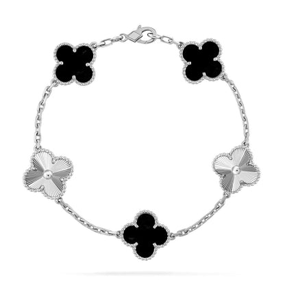 [Ornora Jewelry] CLOVER 5 MOTIF ONYXS BRACELET COLLECTION