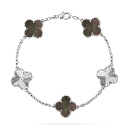 [Ornora Jewelry] CLOVER 5 MOTIF GRAY MOP BRACELET COLLECTION