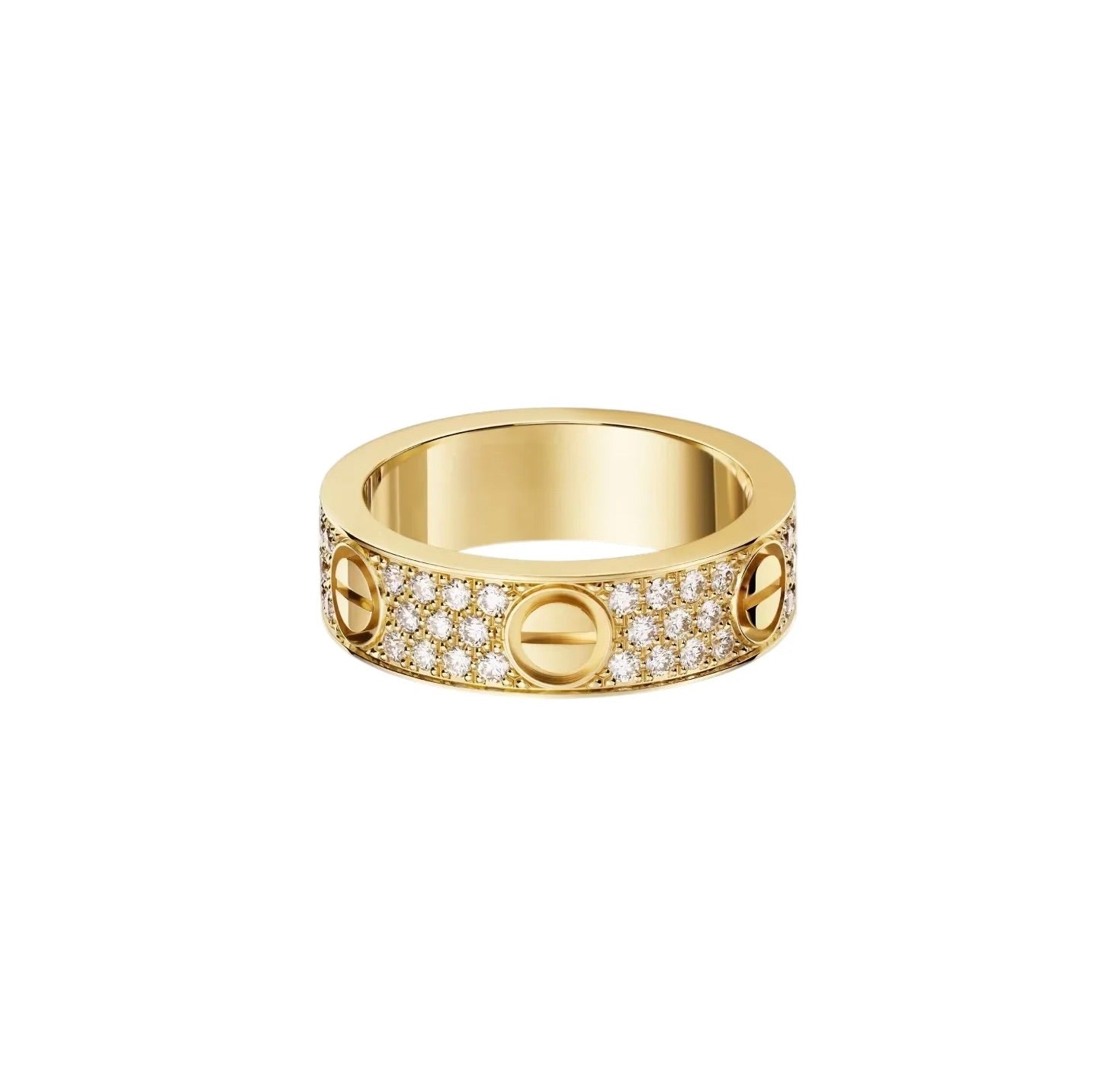 [Ornora Jewelry]LOVE RING 5.5MM DIAMONDS PAVED
