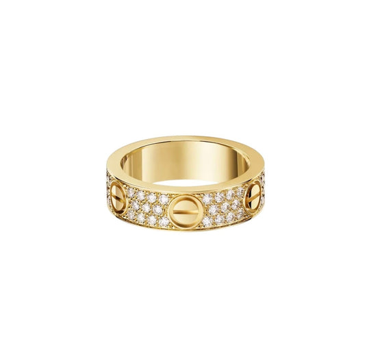 [Ornora Jewelry]LOVE RING 5.5MM DIAMONDS PAVED