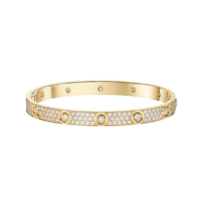 [Ornora Jewelry]LOVE BRACELET 6.1MM DIAMOND-PAVED 10 BIG DIAMONDS
