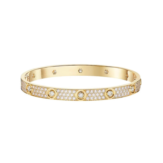 [Ornora Jewelry]LOVE BRACELET 6.1MM DIAMOND-PAVED 10 BIG DIAMONDS