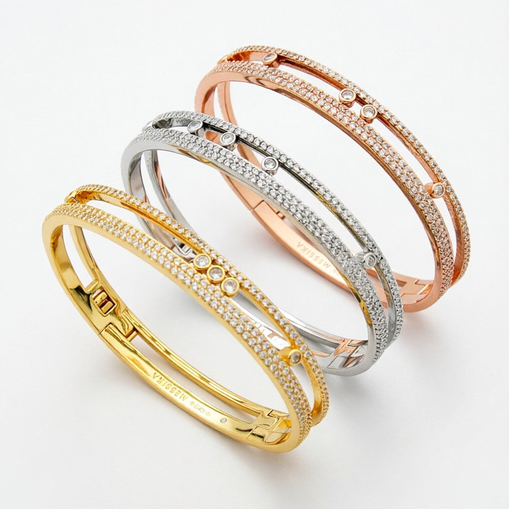 [Ornora Jewelry]Move Romane pavé bangle