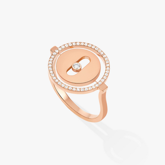 [Ornora Jewelry]LUCKY MOVE PINK GOLD DIAMOND RING