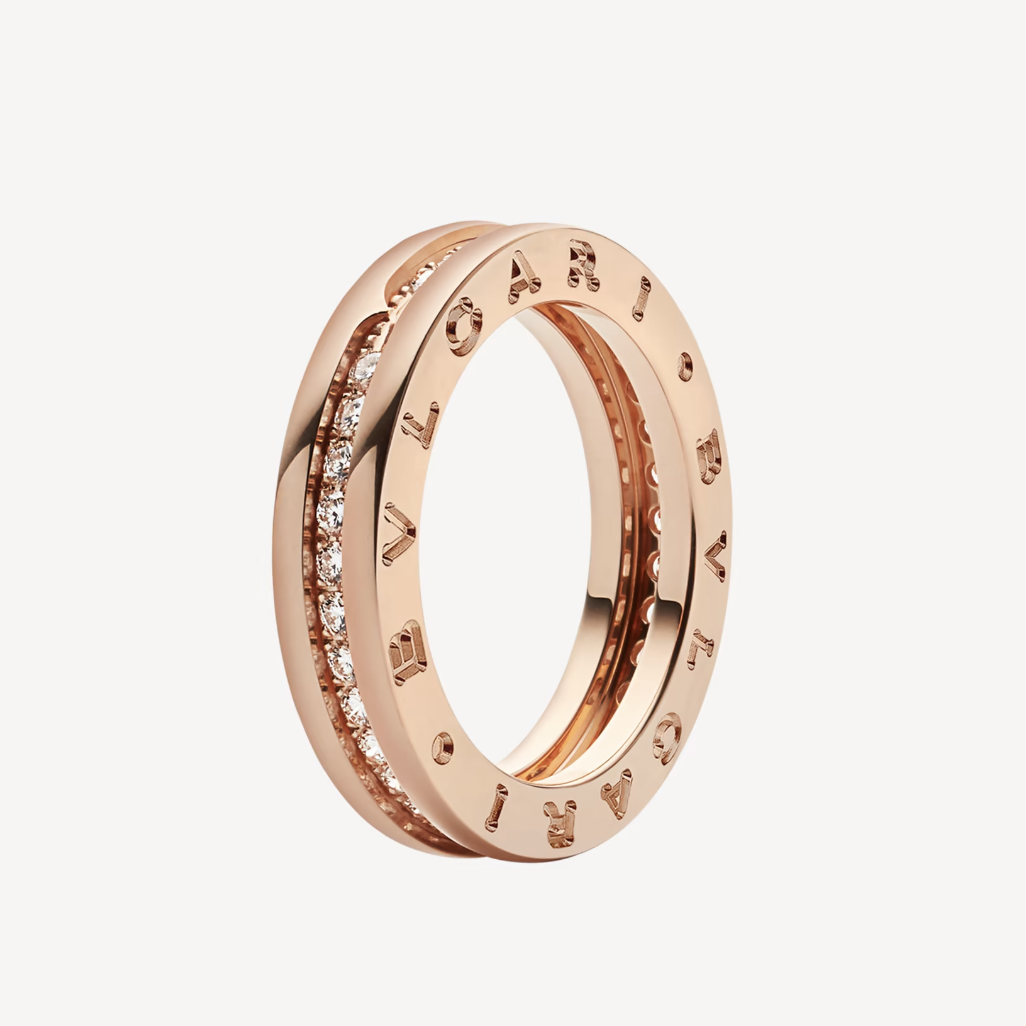 [Ornora Jewelry]ZERO 1 ONE-BAND PAVED DIAMONDS ON THE SPIRAL RING