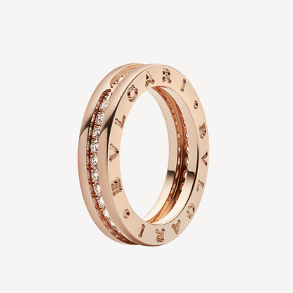 [Ornora Jewelry]ZERO 1 ONE-BAND PAVED DIAMONDS ON THE SPIRAL RING