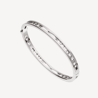 [Ornora Jewelry]ZERO 1 SPIRAL LOGO SILVER BRACELET