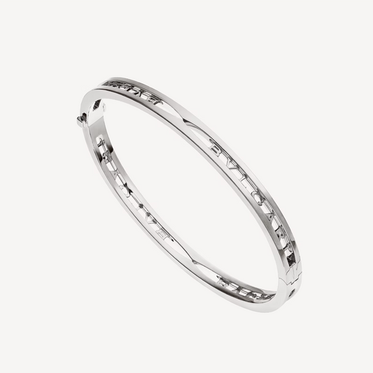 [Ornora Jewelry]ZERO 1 SPIRAL LOGO SILVER BRACELET