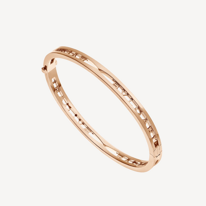 [Ornora Jewelry]ZERO 1 SPIRAL LOGO PINK GOLD BRACELET