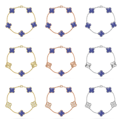 [Ornora Jewelry]CLOVER 5 MOTIF BLUE VEINS BRACELET COLLECTION