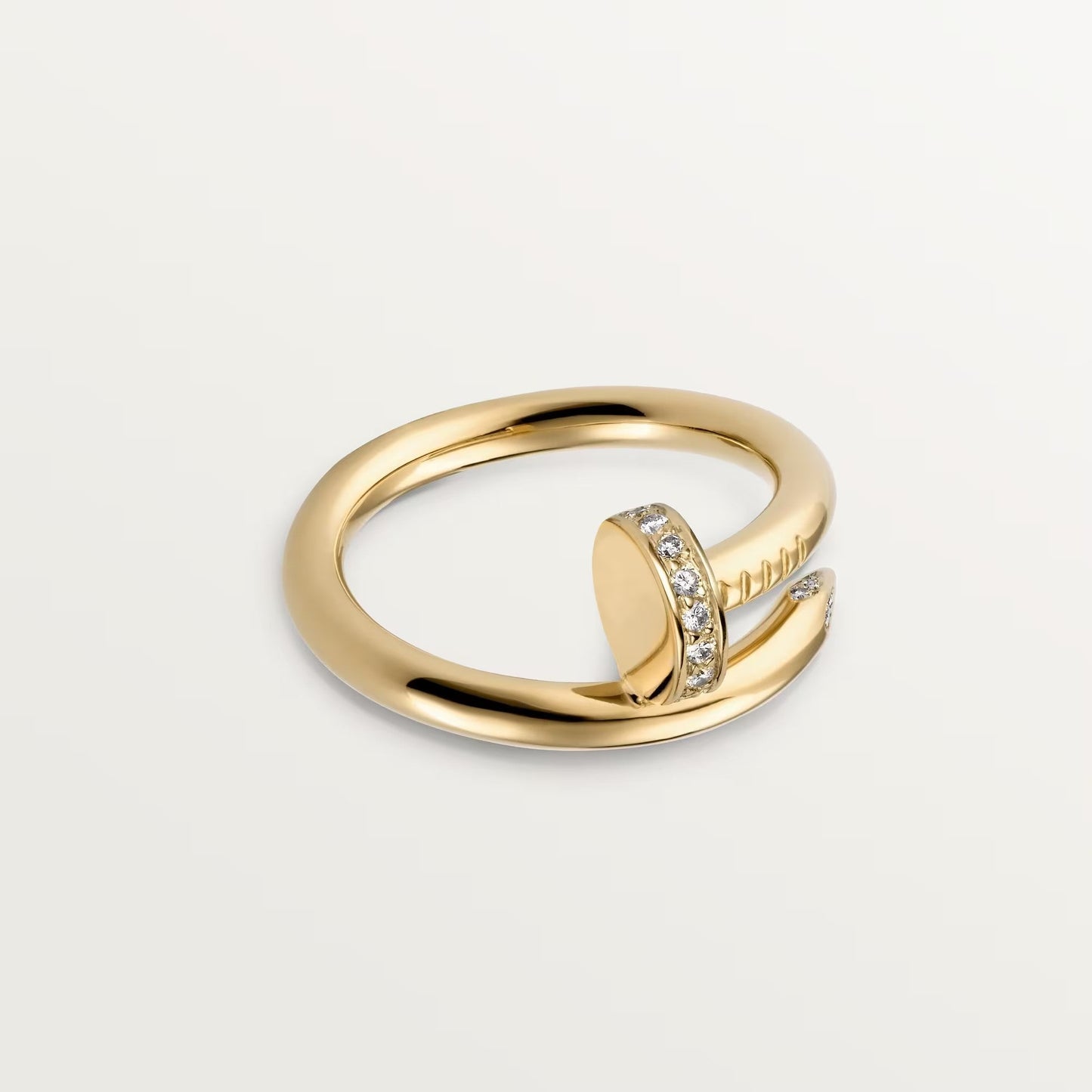 [Ornora Jewelry]JUSTE RING 2.6MM HALF DIAMOND