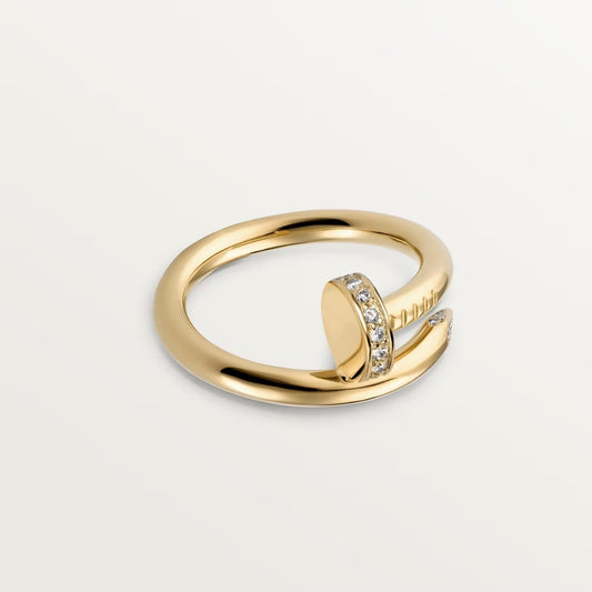 [Ornora Jewelry]JUSTE RING 2.6MM HALF DIAMOND