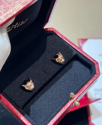 [Ornora Jewelry]CHRRTAH-PRINT STUD EARRINGS, THREE COLORS