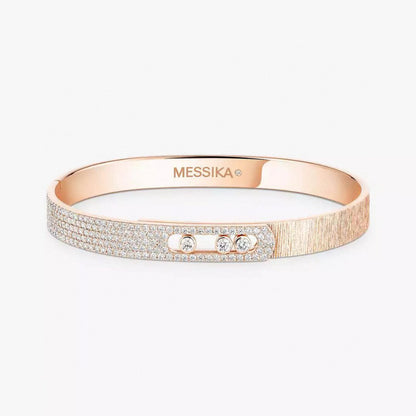 [Ornora Jewelry]2026 BRAND-NEW FROSTED BRACELET WITH DIAMONDS THREE COLORS