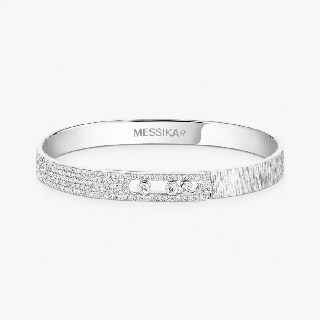 [Ornora Jewelry]2026 BRAND-NEW FROSTED BRACELET WITH DIAMONDS THREE COLORS
