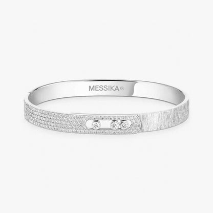 [Ornora Jewelry]2026 BRAND-NEW FROSTED BRACELET WITH DIAMONDS THREE COLORS