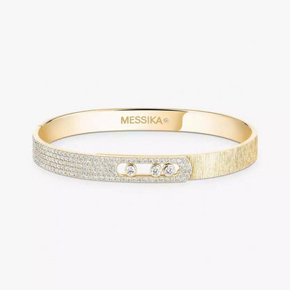 [Ornora Jewelry]2026 BRAND-NEW FROSTED BRACELET WITH DIAMONDS THREE COLORS