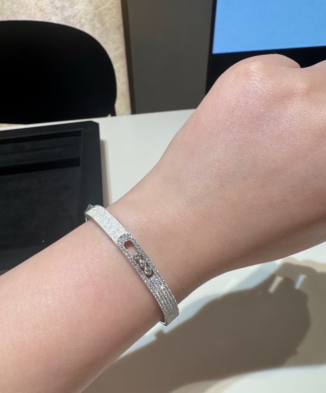 [Ornora Jewelry]2026 BRAND-NEW FROSTED BRACELET WITH DIAMONDS THREE COLORS