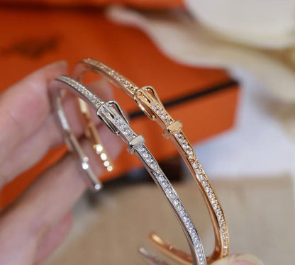 [Ornora Jewelry]DIAMOND-ENCRUSTED BRACELET THREE COLORS