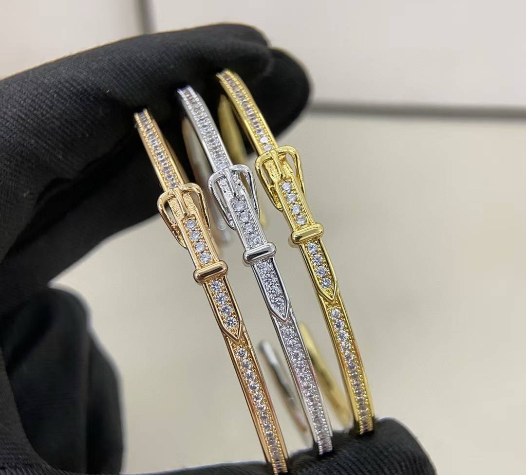 [Ornora Jewelry]DIAMOND-ENCRUSTED BRACELET THREE COLORS