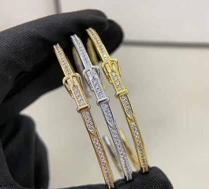 [Ornora Jewelry]DIAMOND-ENCRUSTED BRACELET THREE COLORS