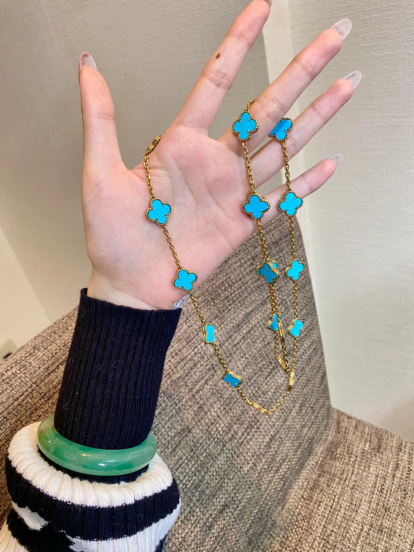 [Ornora Jewelry]CLOVER 20 MOTIFS TURQUOISE GOLD