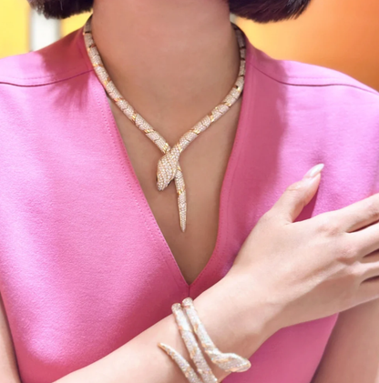 [Ornora Jewelry]HAUTE COUTURE GOLD SERPENTI NECKLACE
