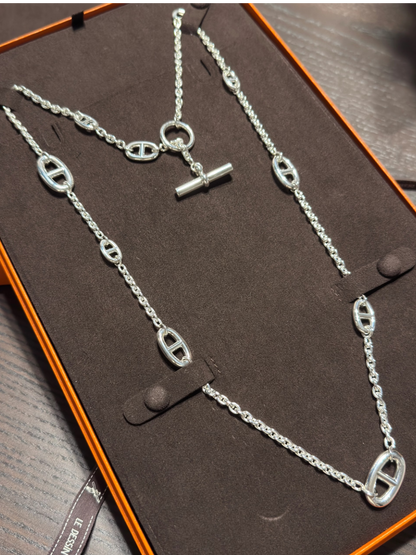 [Ornora Jewelry]Classic Silver Sweater Chain